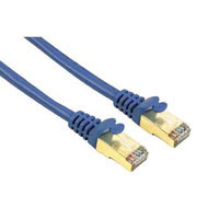 Hama CAT 5e Patch Cable STP, 10 m, Blue, screened (00034077)